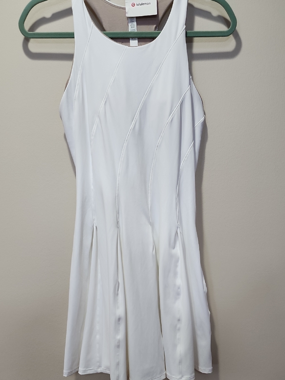 Lululemon Women's Court CrushTennis White Dress Size 10 Preowned